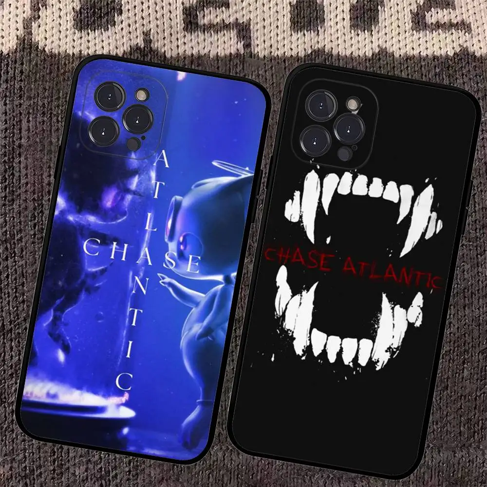 شعبية الفرقة C-Chase A-أتلانتيك جراب هاتف آيفون 16 15 14 13 12 11 17 برو ماكس البساطة الظهر حافظة ناعمة من البولي يوريثان