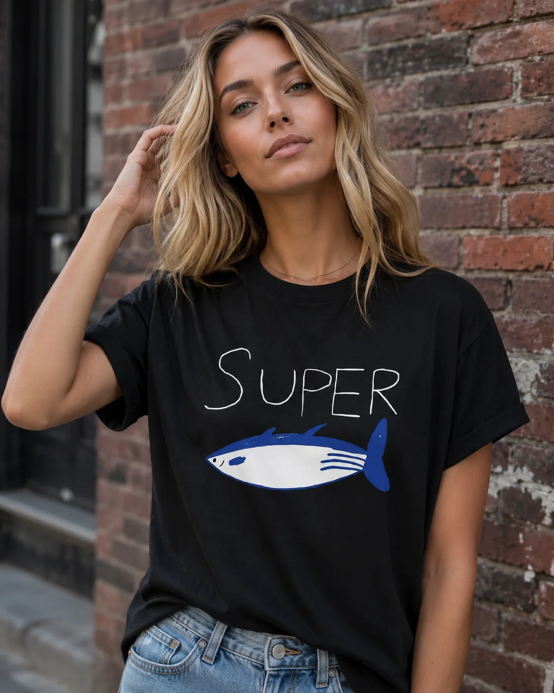 Summer Clothing Logo - T-shirts Kpop coréens Jin Super Tuna