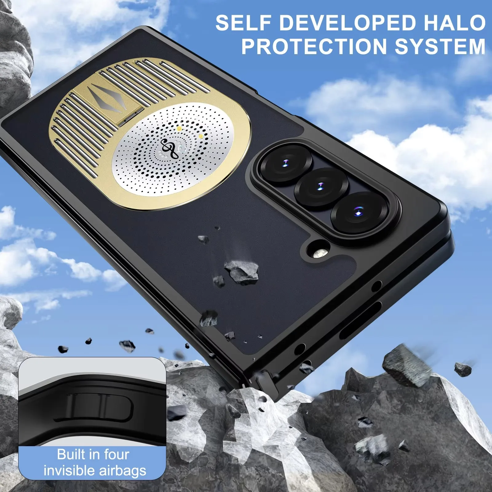 Telefon fall Für Samsung Galaxy Z Fold 6 5 Aroma Diffusor Magnetische Magsafe Für Samsung Z Fold 5 ZFold 6 Graphene Wärmeableitung
