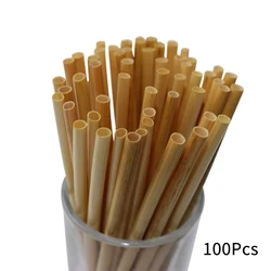 100PCS Wheat Straw Environmentally Friendly Straw Bar Kitchen Accessories