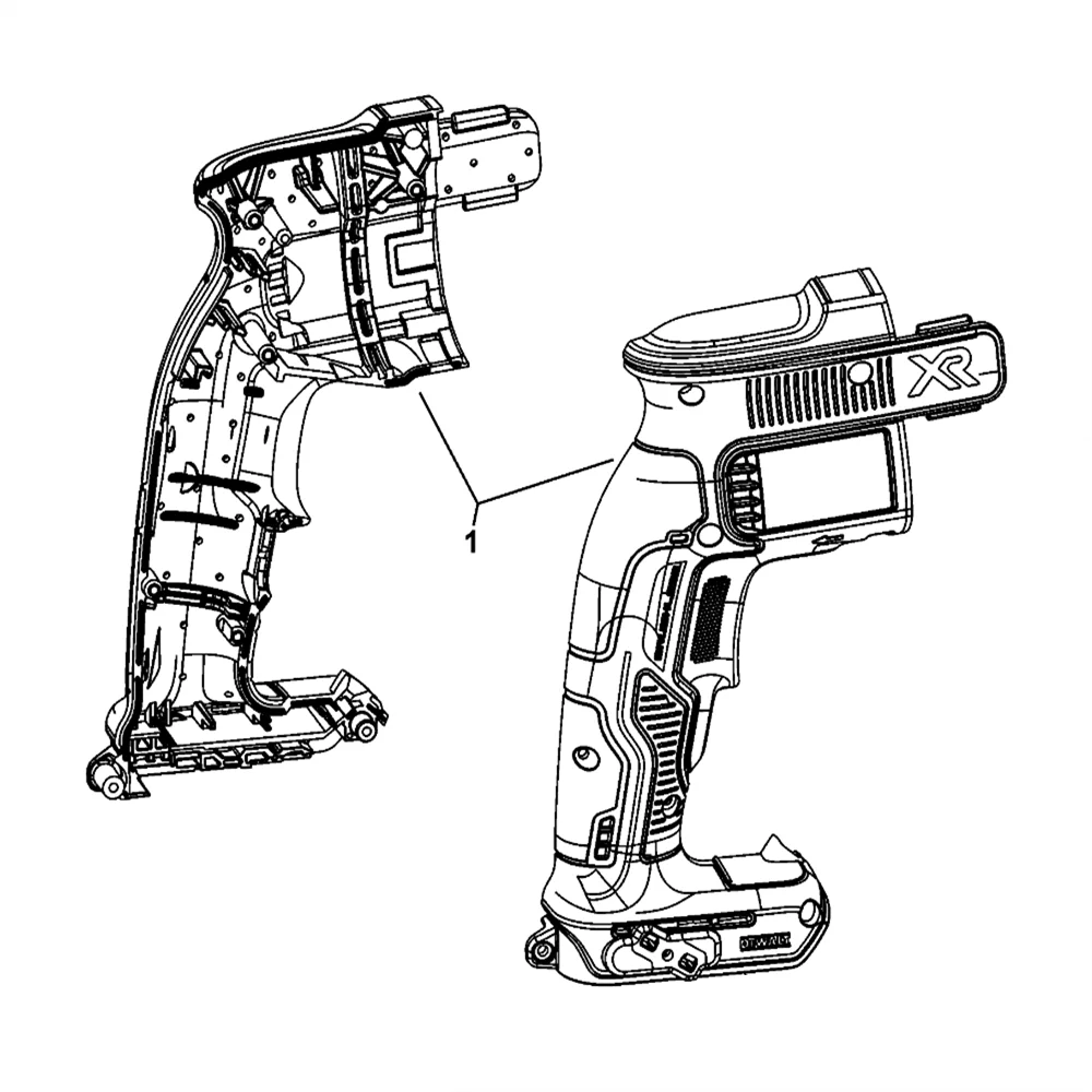 Housing Shell For DEWALT DCF620 DCF620N DCF620D2 DCF620M2 DCF620B Screwguns Parts