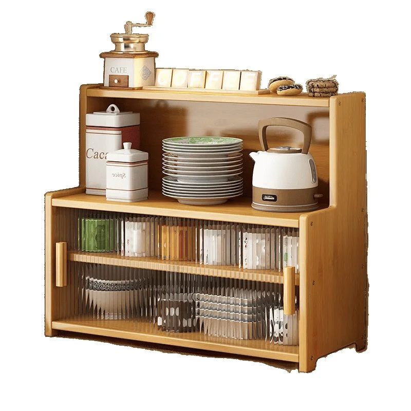 

Desktop Shelf Cup Storage Tea Cabinet Rack Home Locker Display