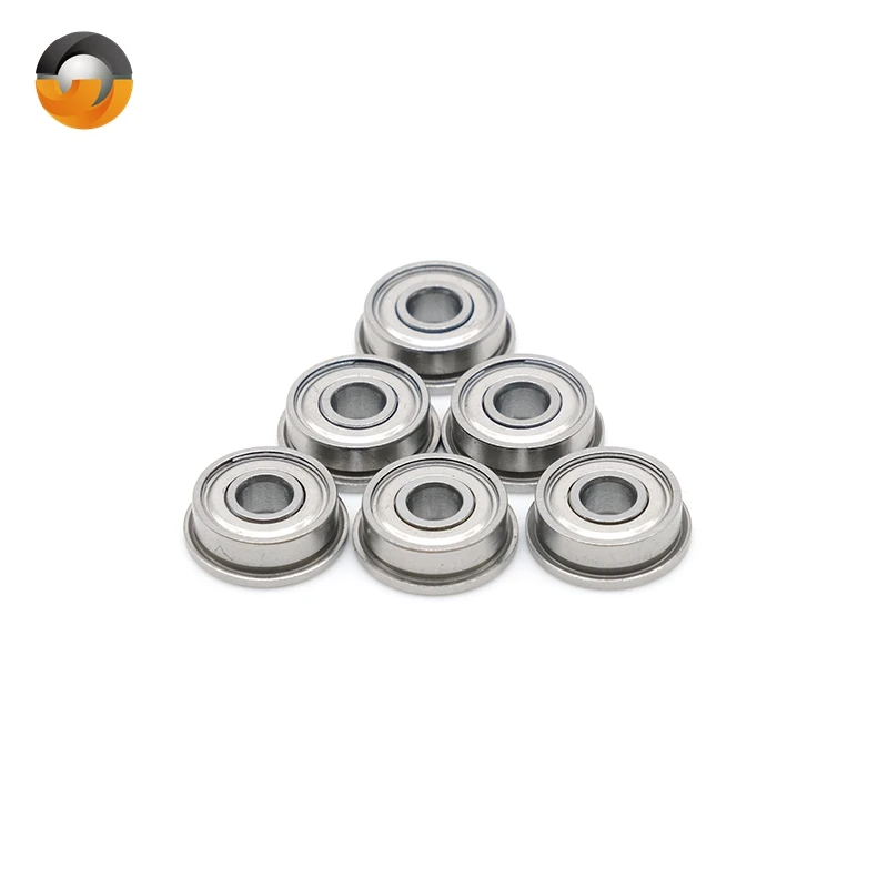 10PCS 4x11x4mm F694ZZ ABEC-7 Skate Bearing Steel Radial Shaft Deep Groove Flange Ball Bearing