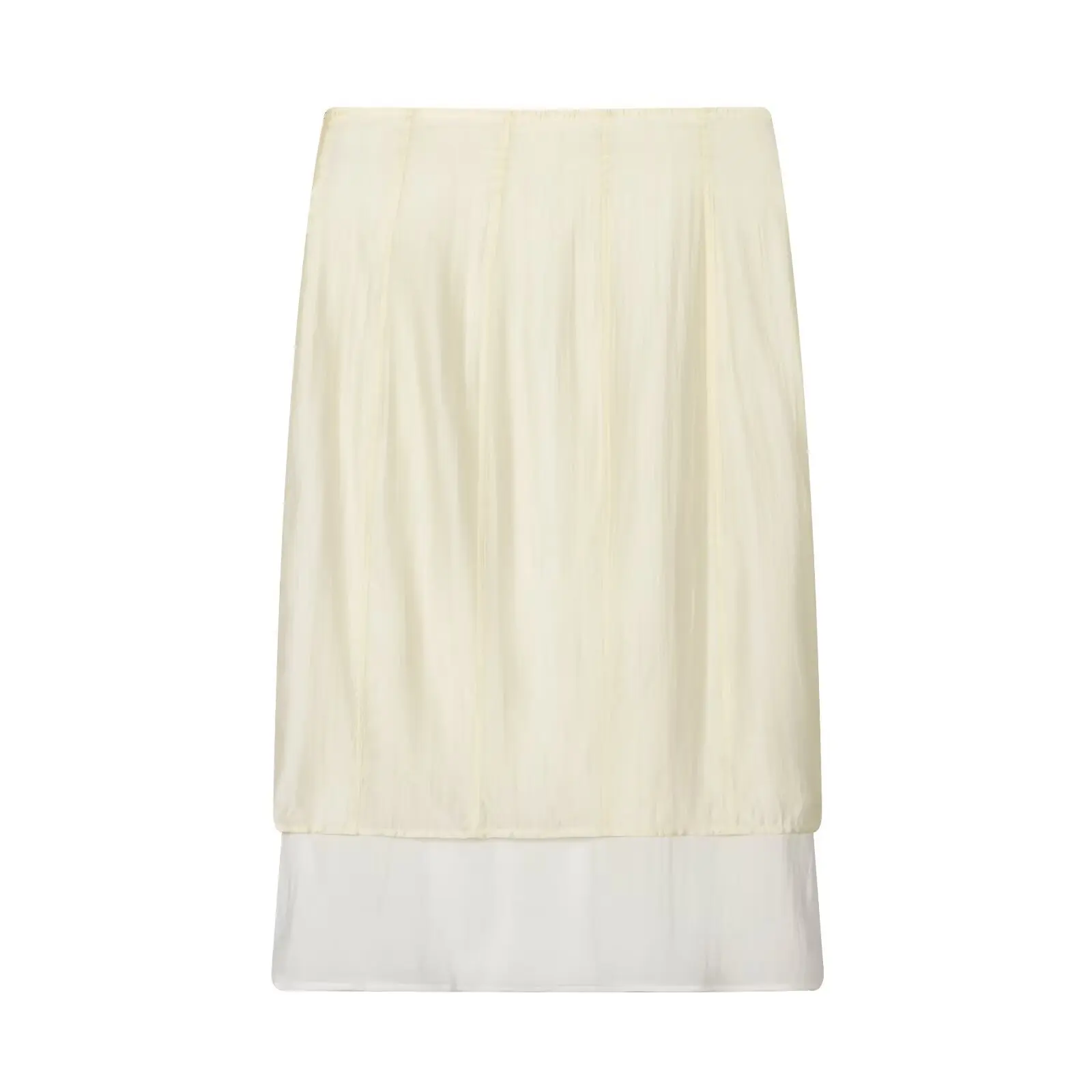Women's Fashion Patchwork Midi Skirt 4L9Q