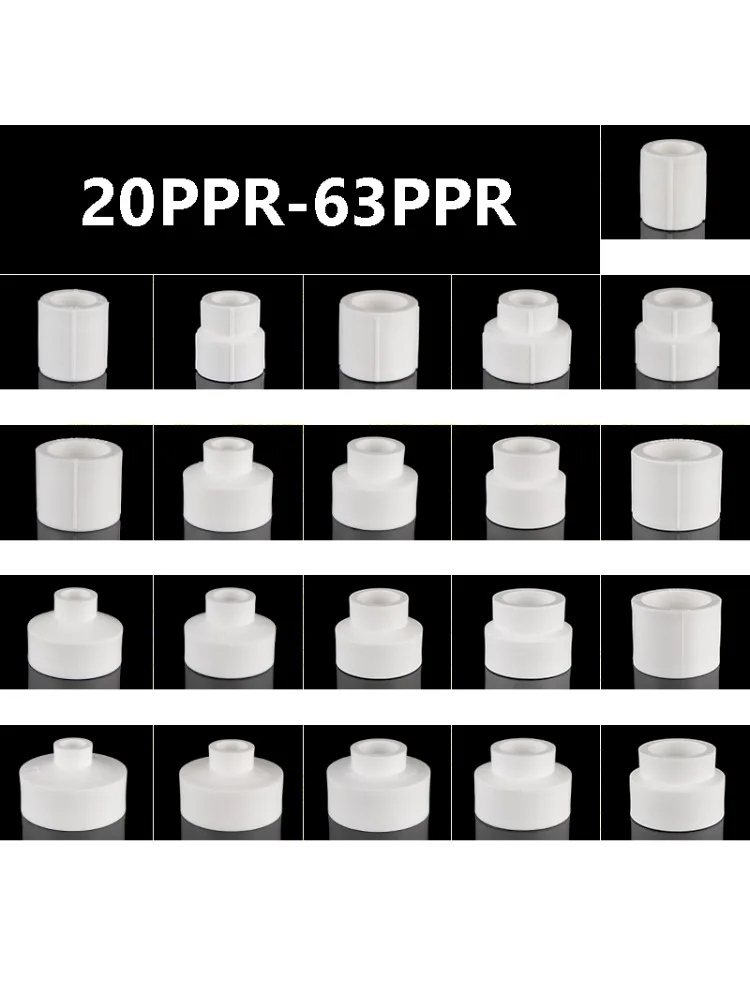 Connecteur droit PPR réduisant/raccord de tuyau d'eau égal 20PPR ~ 63PPR adaptateur de tuyau à vide réducteur de connecteur de tuyau