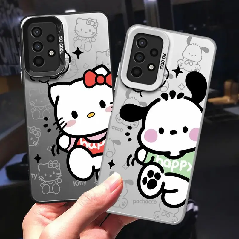 Case For Samsung Galaxy A54 A52 A14 A53 A34 A13 A12 A23 A33 A71 A32 A51 A24 A72 Phone Cover Funda Cartoon Pochacco