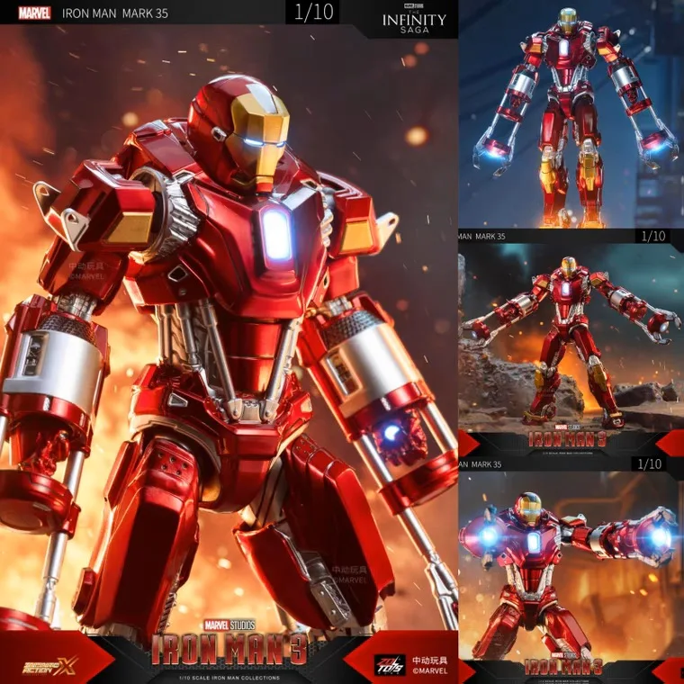 Iron Man Mk35 Mk41 Action Figure Marvel Studios Infinity Saga Iron Man Mk47 Model Desk Decora Toys Dolls Kids Birthday Gifts