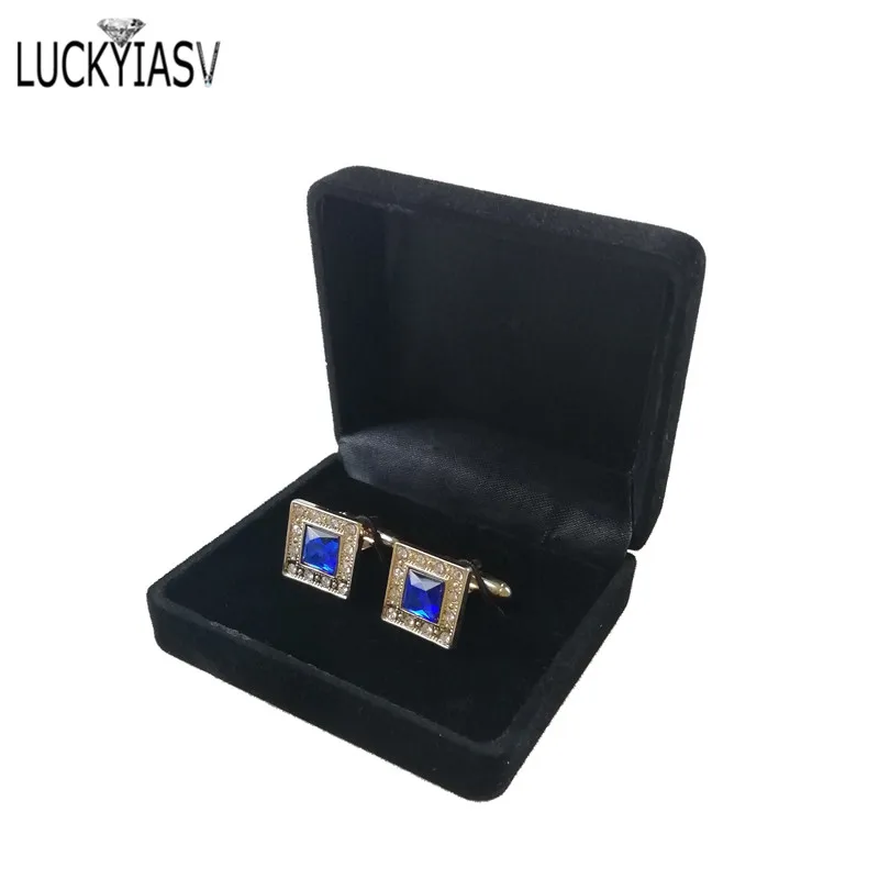 Free Shipping Cufflinks Storage Box Case Cufflinks Link Display Box Holder Classic Fashion Gift Box Menswear Man Gift Box