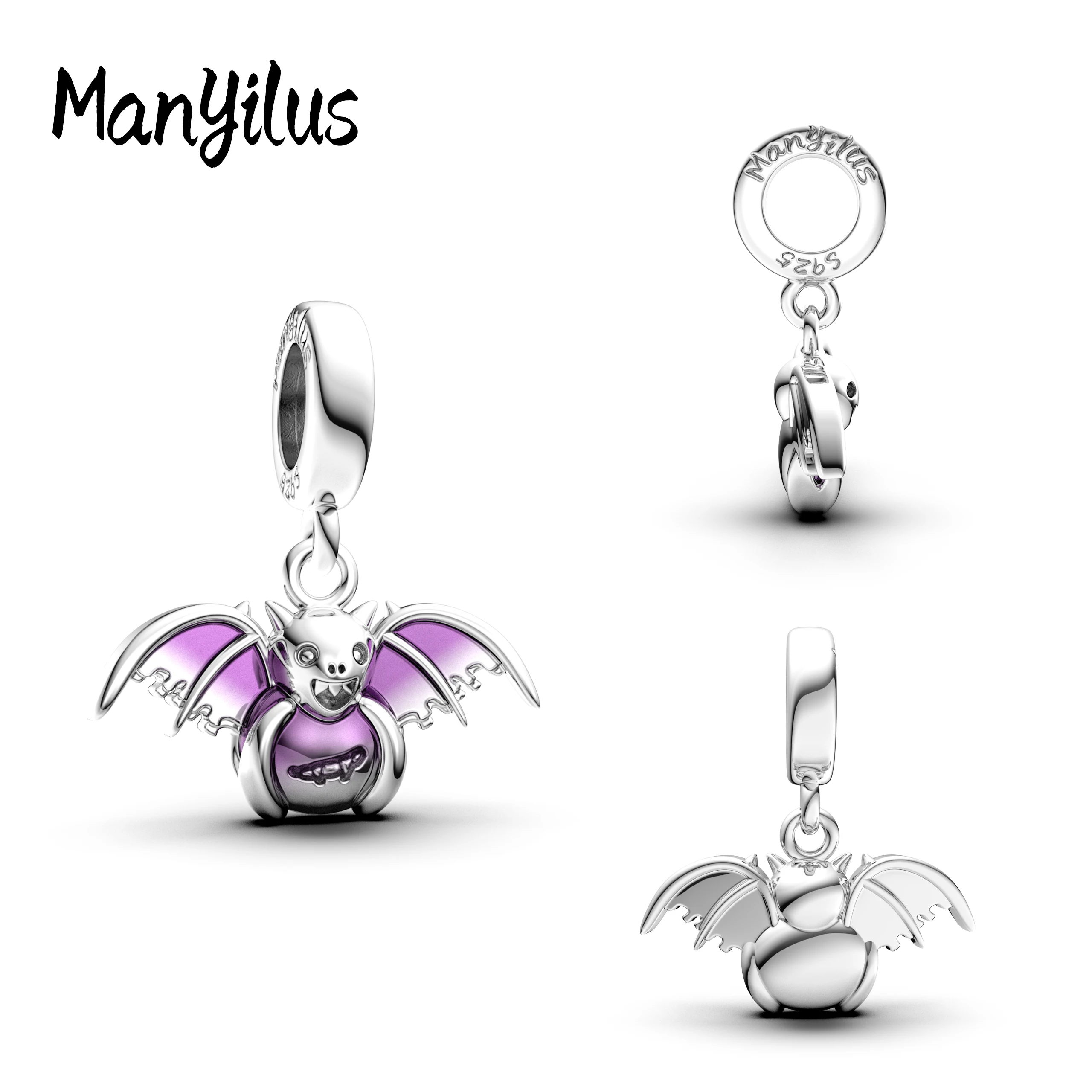 

Manyilus Hot Sale Bat Charms S925 Sterling Silver 99cents Items Beads For Original Bracelet Charm Silver 925 Charms For Jewelry