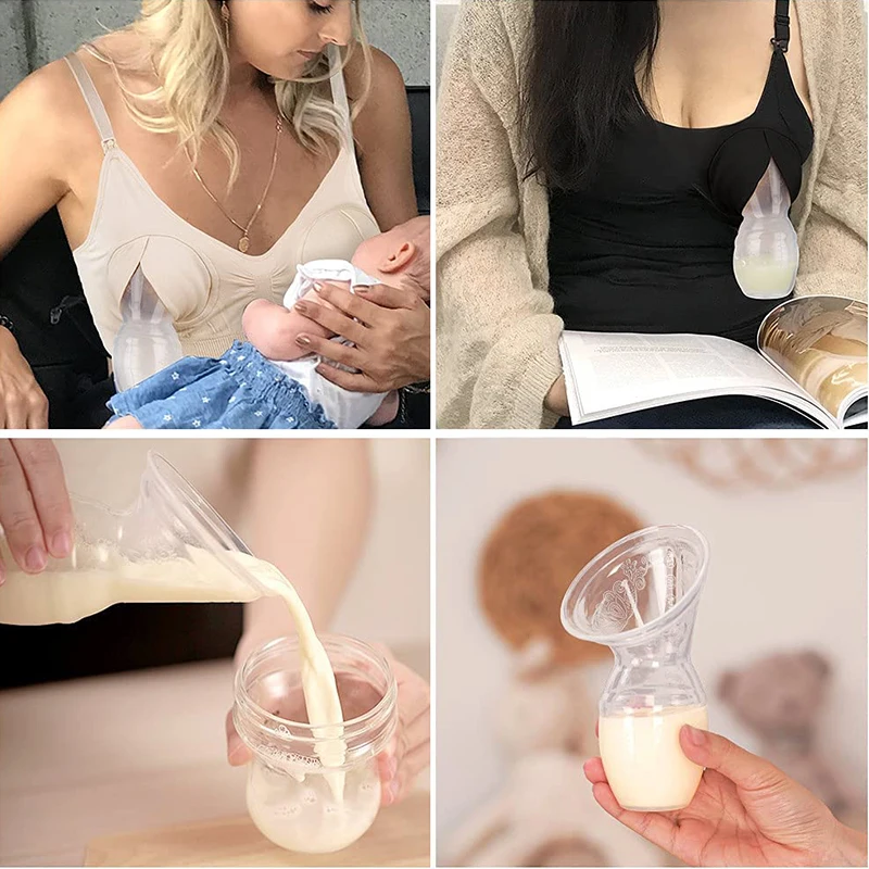 Modabebe 5/10 Cái Ăn Cho Bé Bằng Đối Tác 100% Thực Phẩm Cấp Ngực Hút Sữa Silicone Máy Bơm bộ