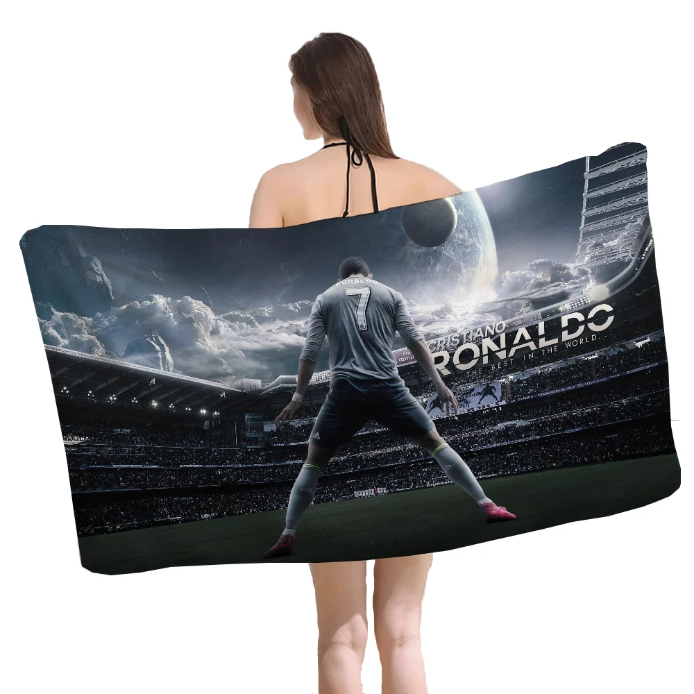 R-Ro-naldo Large Bath Towels Bathroom Beach Towel Robe Spa Bathing Towels Adults Bathrobe Girl Size Christmas Anime Home Textile