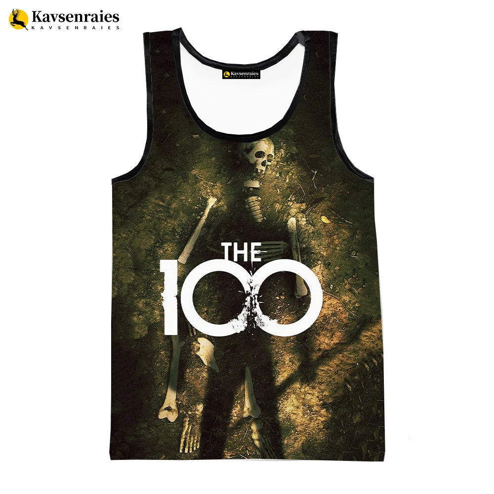 

2023 Movie The 100 Printed 3D Tank Tops Men's Clothing Women Fashion Casual Sleeveless T-shirt Hip Hop Streetwear Oversized Tops