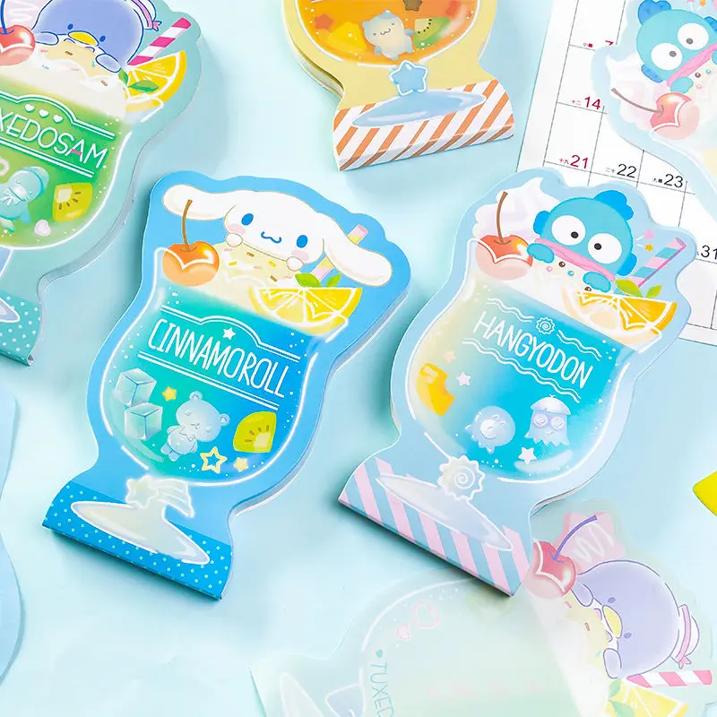 

Hangyodon Memo Pad Cartoon Summer Day ICED DRINKS Alien Color Page Note Cute Originality Tearable Memo Paper 60 Sheets New Gifts