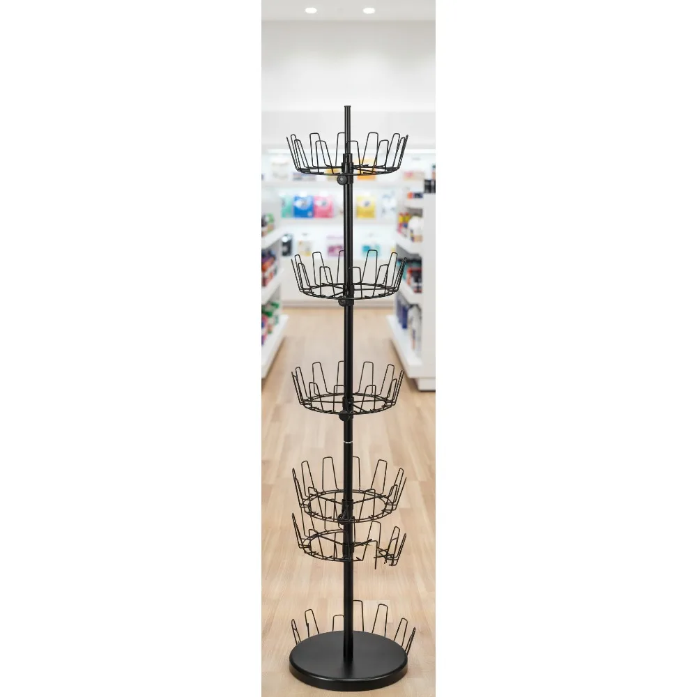 

4-уровневый вращающийся органайзер для обуви, компактное хранилище на 24 пары, современный домашний декор