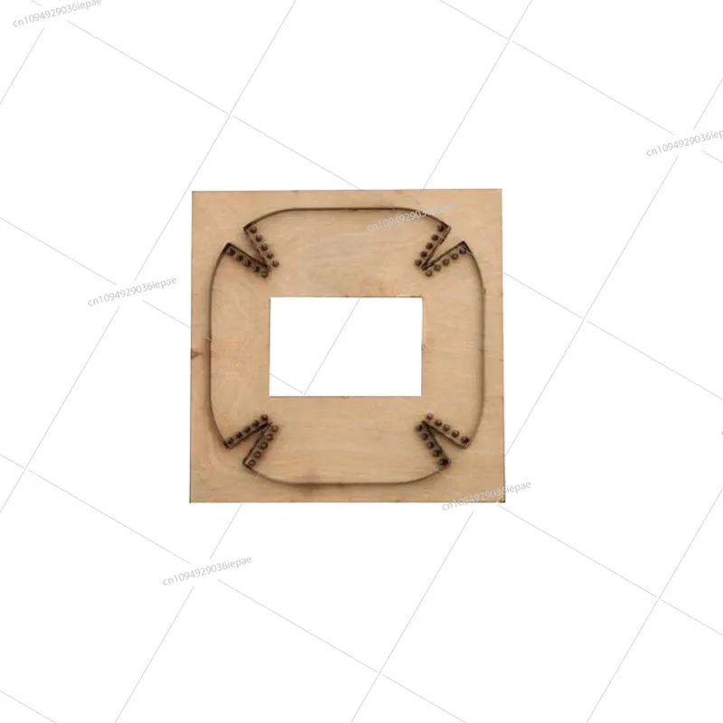 

DIY handmade leather craft tools 125x125MM leather storage tray cutting die Japanese steel blade with sewing hole punch