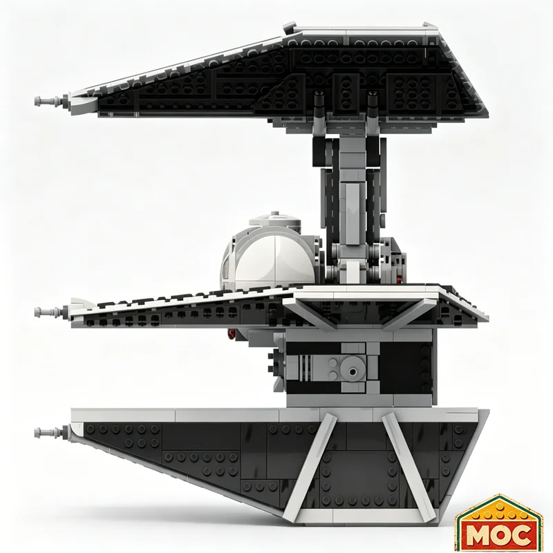 991 PCS MOC Future Heavy Interstellar Defense Spaceship Blocks Model DIY Assembly Toy Creative Collection Display Birthday Gift