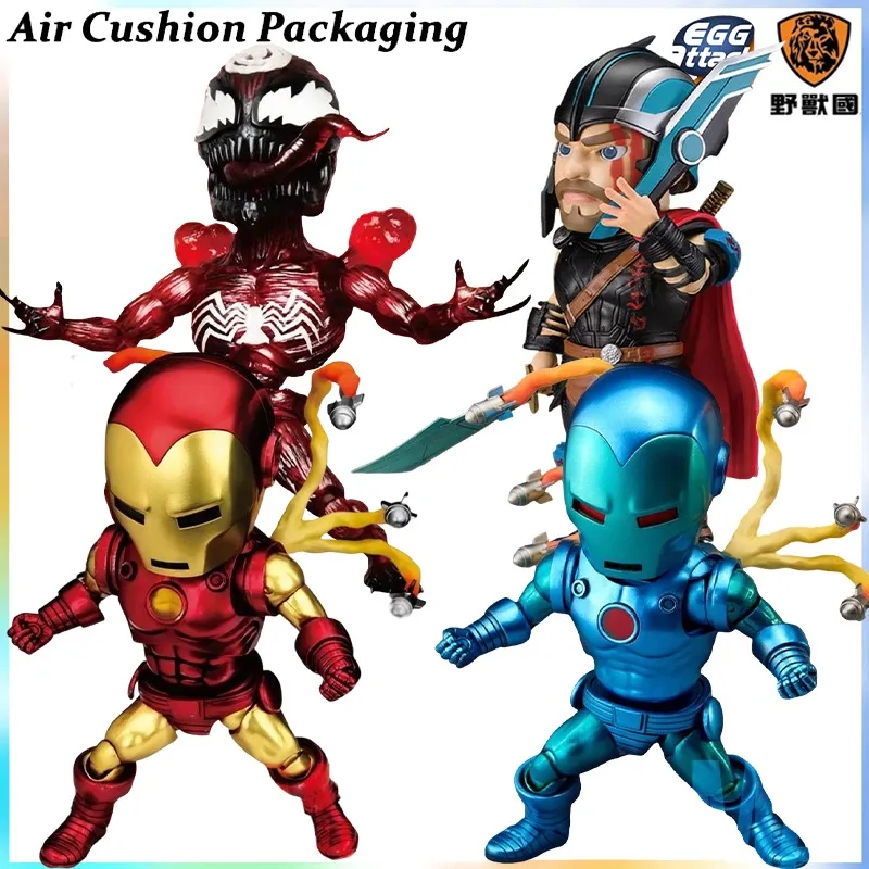 BEAST KINGDOM Genuine Egg Attack Action Series EAA-105 SP EAA-143 SP EAA-053 Thor Iron Man Venom Figuras de Acción Juguetes Modelo