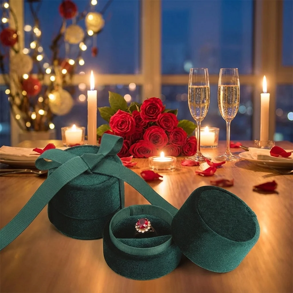 Packaging Handmade Gift Box Necklace Bowknot Engagement  Ring Jewelry Box Displays Box Fashion Accessories Jewelry Display