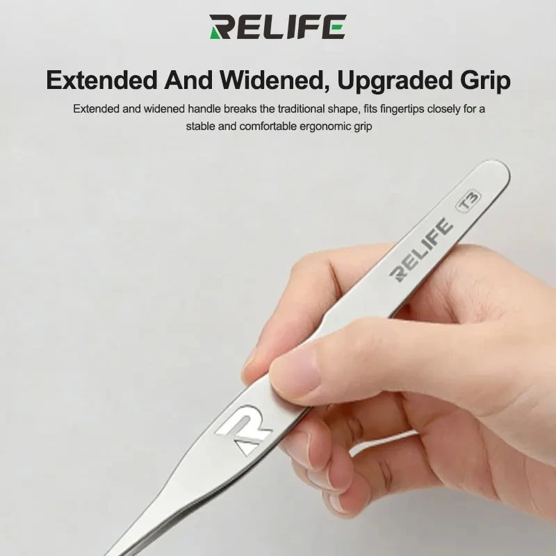 

Пинцет RELIFE T3, точные противоскользящие профессиональные инструменты для обслуживания, мобильный телефон, компьютерный ремонт, инструмент для ремонта ручной работы