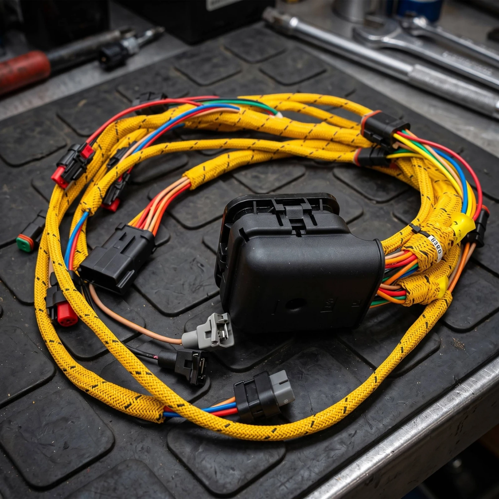 Excavator Wiring Harness Exact Fit Engine Wiring Harness Easy Installation High Reliability for Mechanics