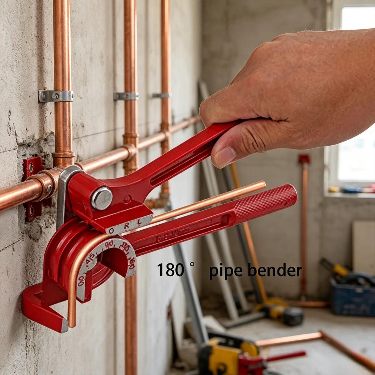 3-in-1 Rohrbiegegerät (6/8/10mm), Robustes Manuelles Rohrbiegegerät für Kupfer-, Aluminium- und dünnwandige Stahlrohre; Rohrreparaturwerkzeug – Detail 5
