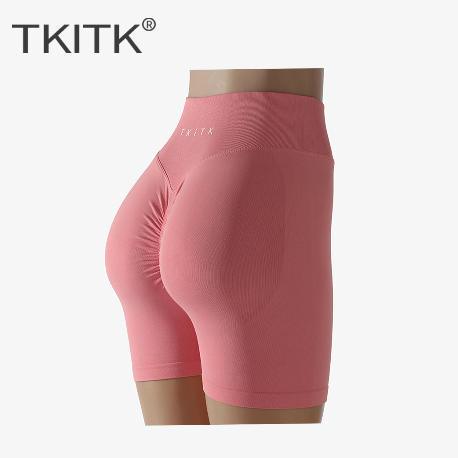 2.0 ダイナミックショーツプロソリッドサーンシームレスハーフパンツ女性ソフトフィットネス衣装ヨガパンツジムランニングバイクウェア