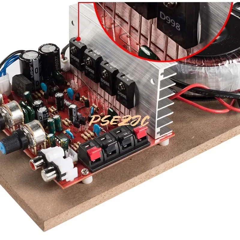 200W Household High-power Amplifier Board with Fan Sound System Can Be Modified Plus Bluetooth MP3 Card Reading DIY