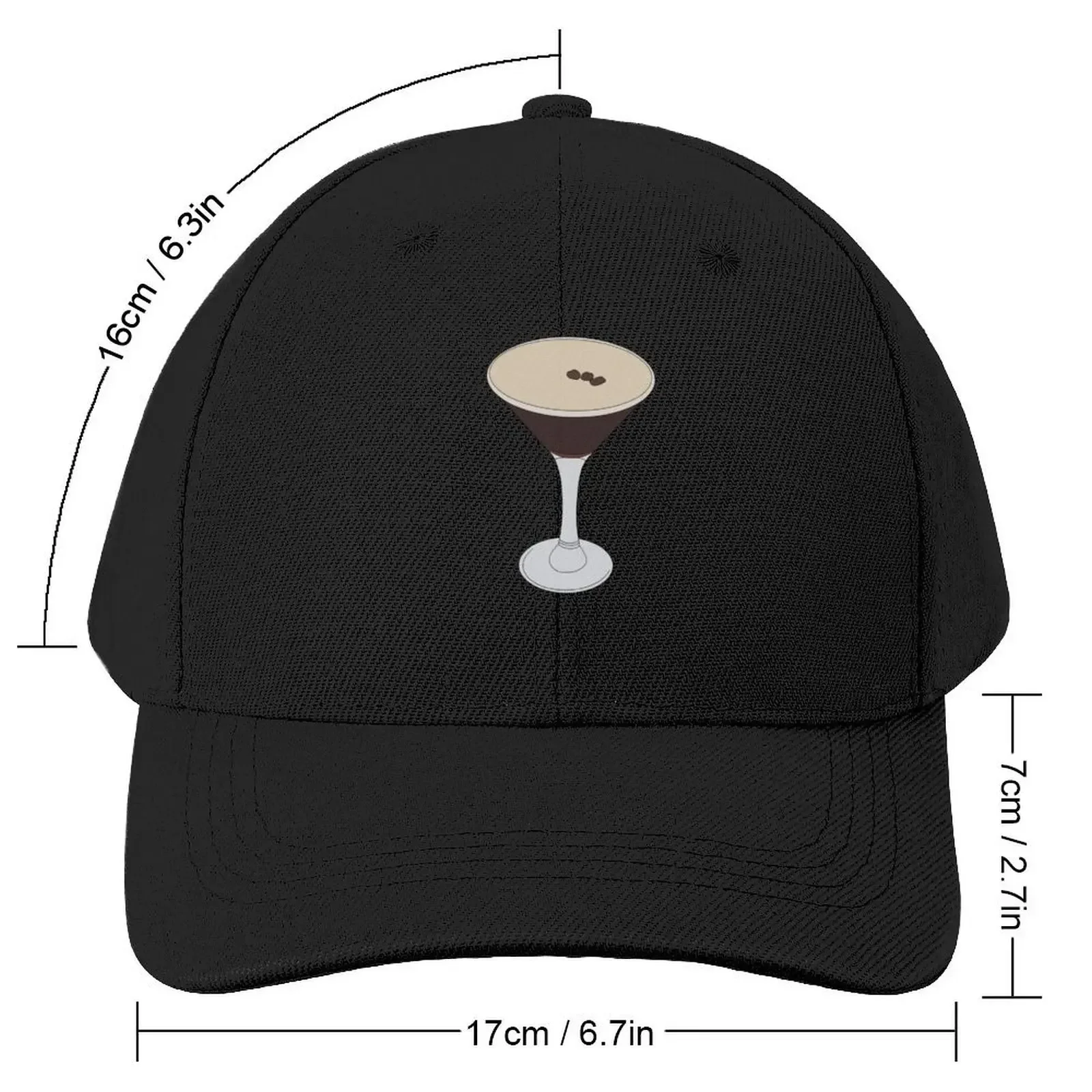 Espresso Martini Baseball Cap Sun Hat For Children Sun Cap Military Cap Man tea Hat Caps For Women Men's