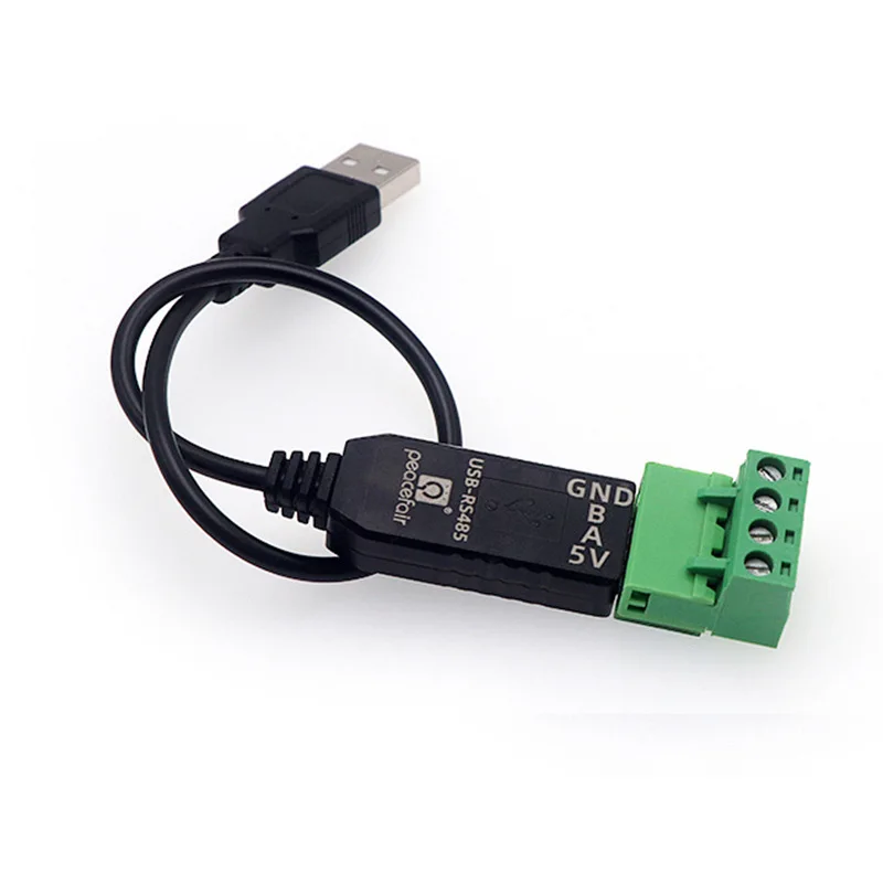 2PCS USB extension cable interface setting instrument serial port RS485 converter wire pipe connector