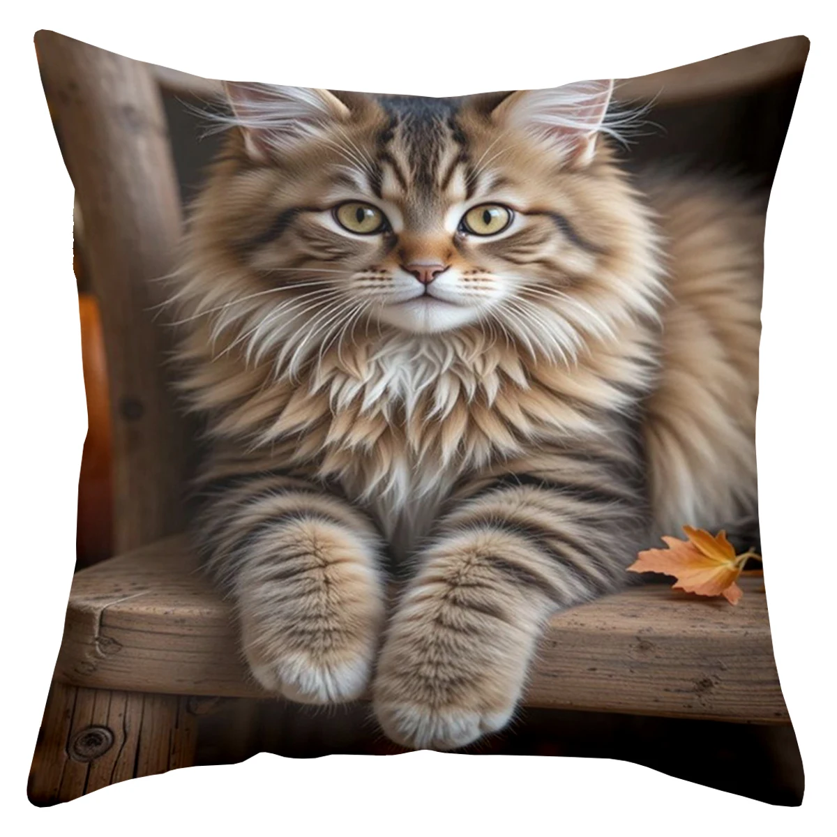 Cute Cat Pillows Different Cat Images Home Polyester Pillowcase Sofa Decorative Cushion Cover Headboard Pillow