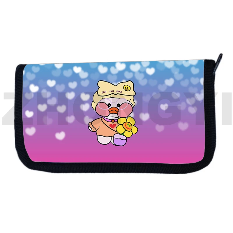 Top Quality Cosplay Lalafanfan Duck 3D Wallet Colorful Lady Money Purse Anime Clutch Purse Trendy Purses for Women Zipper Unisex