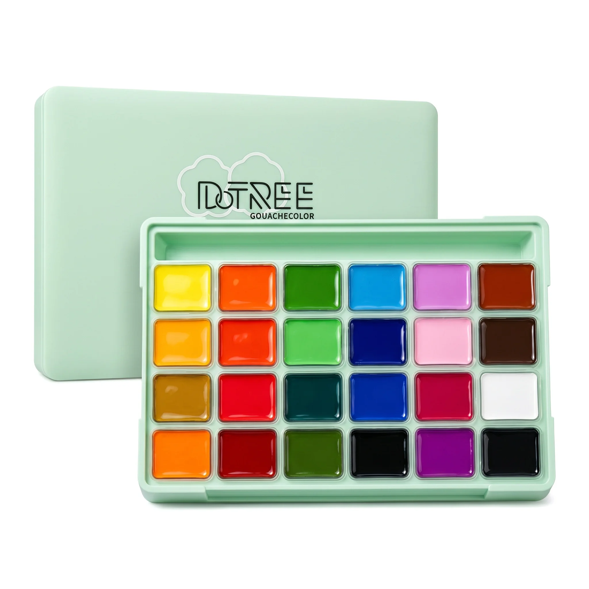 Lot de 24 couleurs de peinture Gouache Gelée 30ml – Couverture Riche, Facile à Nettoyer, Pigment pour Examens Artistiques, Croquis, Dessin, Peinture DIY et Art Étudiant