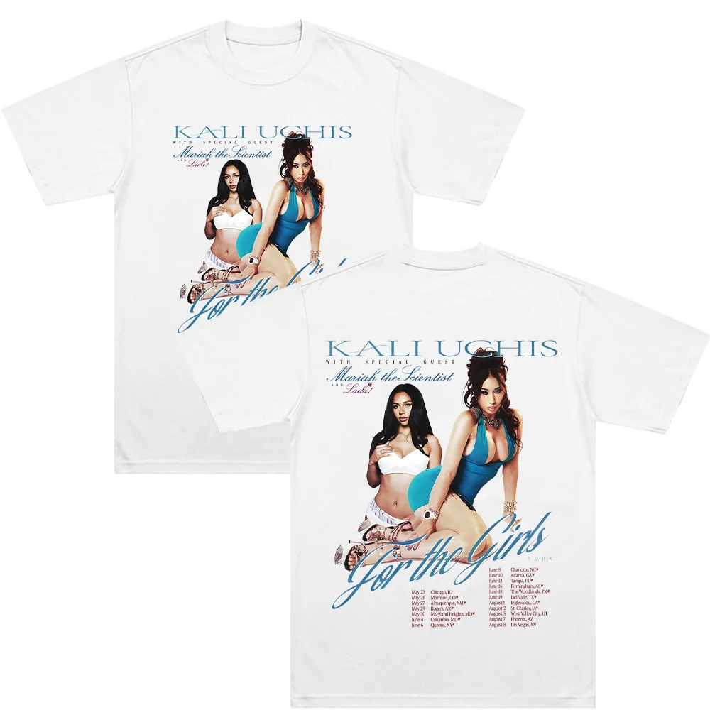 

Kali Uchis for The Gril Tour T Shirts 2026 Print Tshirt Men Women Fashion Pure Cotton Clothes Summer Harajuku Casual Streetwear