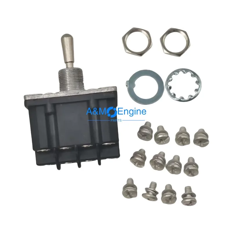 Skyjack Toggle Switch 116382 for Skyjack Scissor Lift SJIII3015 - ON-OFF-ON, 4DPT, Panel Mount, Quick Connect