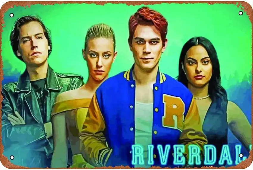 Riverdale Serie Characters Poster Movies & TV series Poster Tin Sign Vintage Metal Pub Club Cafe bar Home Wall Art Decoratio