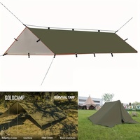 19 Hanging: Olive green, green waterproof canopy, suitable for installation and multifunctional camping and hiking