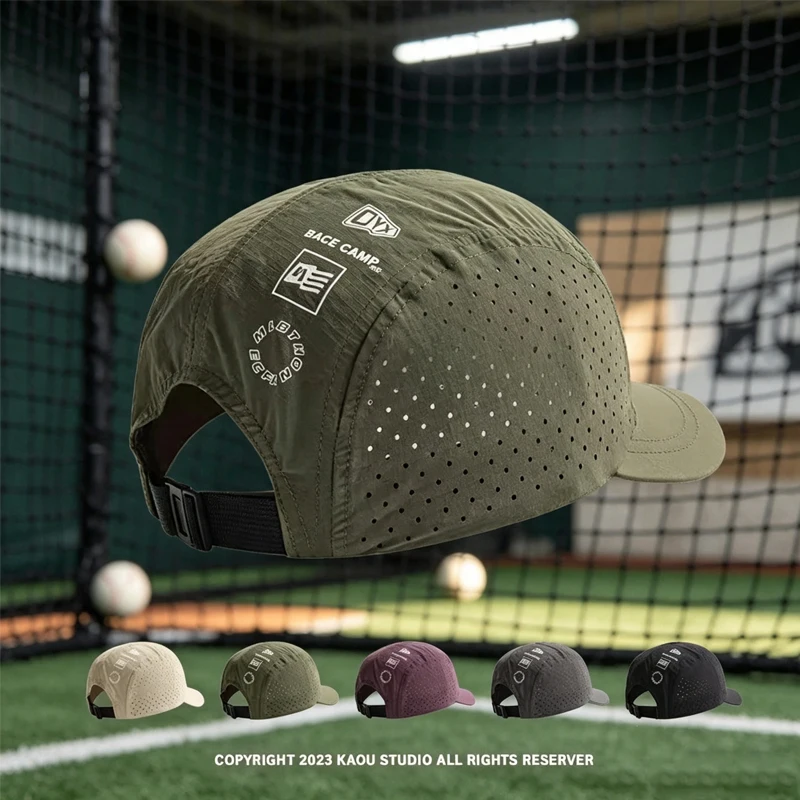 Short Brim Quick-Drying Mesh Baseball/* Cap Breathable Lightweight UV Protection Sunshade for Men Women Couples Outdoor Hiking