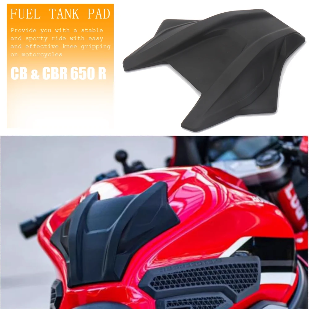 

New Motorcycle Accessories Black Middle Fuel Tank Pad Protector Cover Stickers For CBR650R CBR 650R 650 R CB650R CB 650R