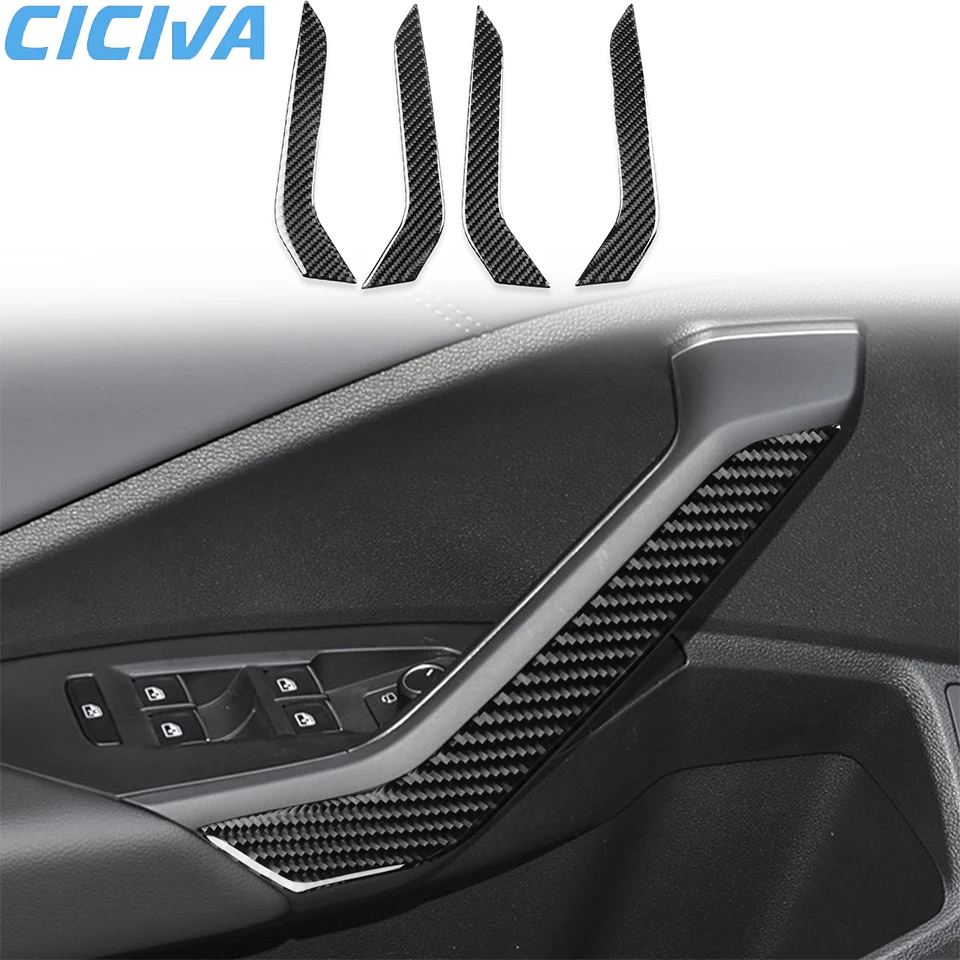 

Soft Carbon Fiber Door armrests frame Trim Stickers For Volkswagen Sagitar 2019-2023 Car Interior Accessories