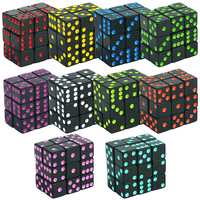 6 Sided Square Corner Dice 16mm D6 with Standard Dots Game Dice for Board Games, Casino Games & Tabletop RPG or Teaching Math