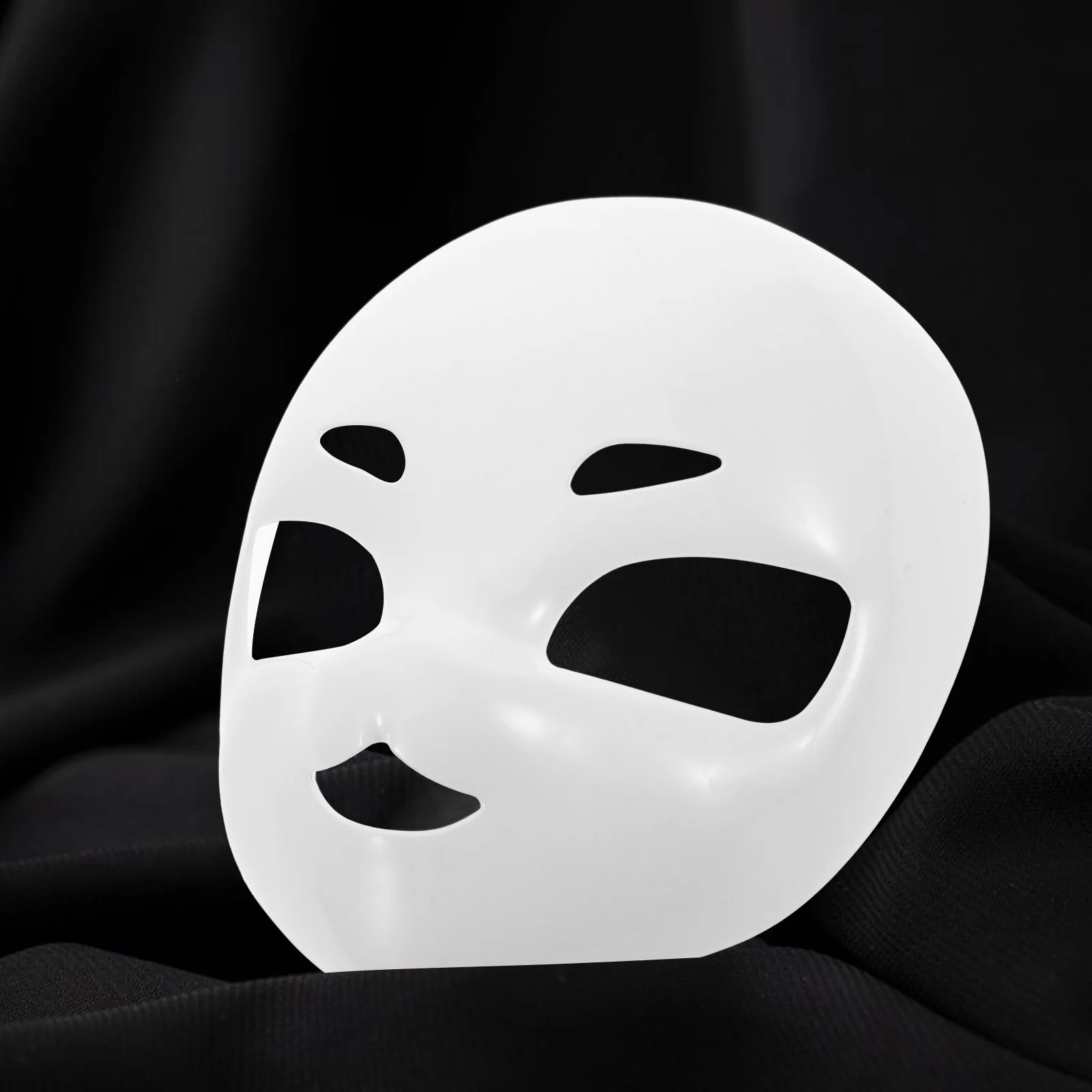 قناع جمجمة أبيض كامل الوجه من البلاستيك الفارغ لحفلة الهالوين التنكرية قناع الوجه أقنعة زخرفية أقنعة زي