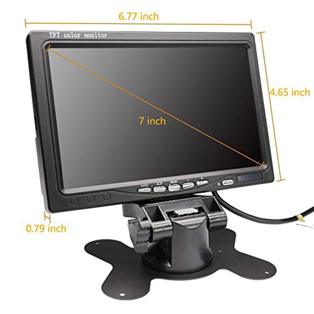 4.3inch /5inch/7inch Monitor Display with Stop lights Brake Light Camera for FIAT Talento Primastar/Renault Trafic/Opel  Combo C