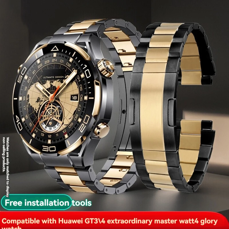

Металлический Ремешок Для HUAWEI WATCH GT 4 46 мм, металлический браслет из нержавеющей стали GT4 watch4pro, Сменные аксессуары для наручных часов, 22 мм