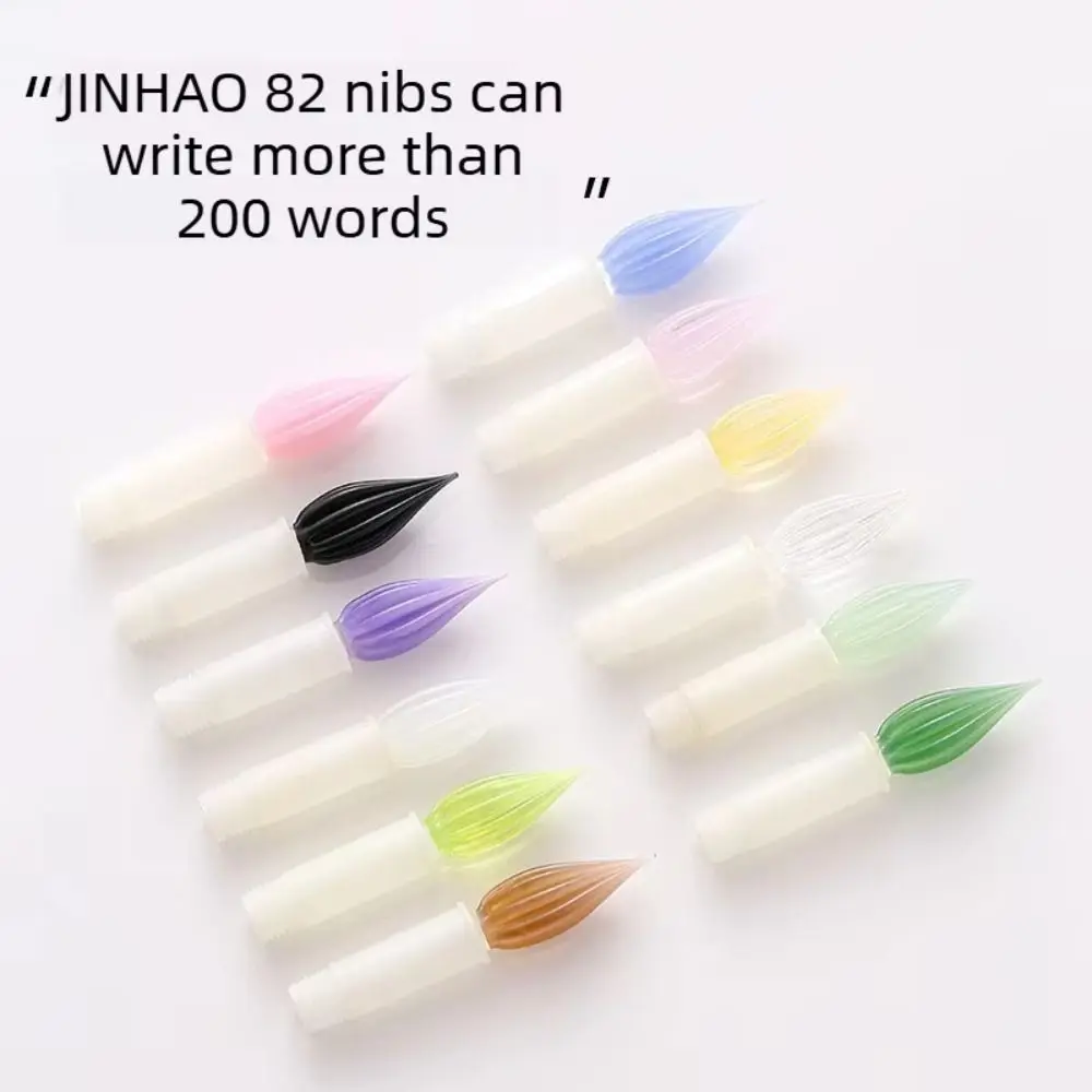 Writing Gift Glass Pen Nib Conversion Nib Hand-Polished Dip Pen Tip 7 Colors Educational For Jinhao 82 Fountain Pen Office Use