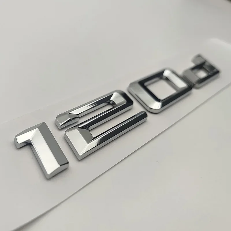 3D ABS Chrome Car Trunk Letters Badge Sticker For BMW 116d 118d 120d 125d 130d 135d 140d Logo Emblem F20 E81 E82 E87 Accessories