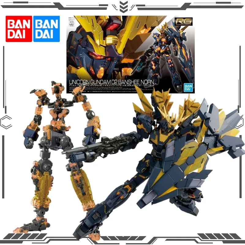 Bandai RG 1/144 RX-0[N] Unicorn Gundam 02 Banshee Norn Mobile Suit Gundam Unicorn Gunpla Kit de Modelo Coleccionable Adornos