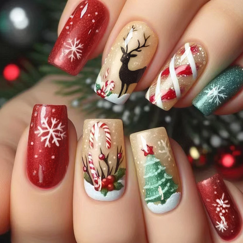 Unhas Decoradas Natal Simpl: A Escolha Perfeita para um Visual Festivo sem Complicações