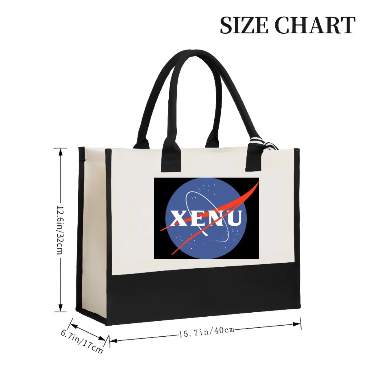 Space Xenu 2026 وصول جديد موضة عملية واسعة حقيبة حمل قابلة لإعادة الاستخدام نمط طباعة 2 لهجة الثقيلة حقيبة كتف كبيرة ل