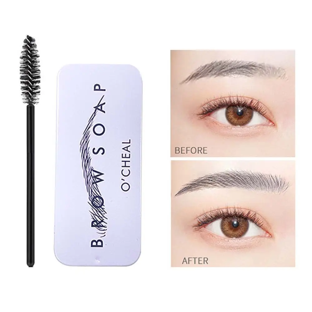 EyebloggMakeup-Baume 3D pour les sourcils de Regina avec pinceau, crème pour les sourcils, rehausse et sculpte, prévient