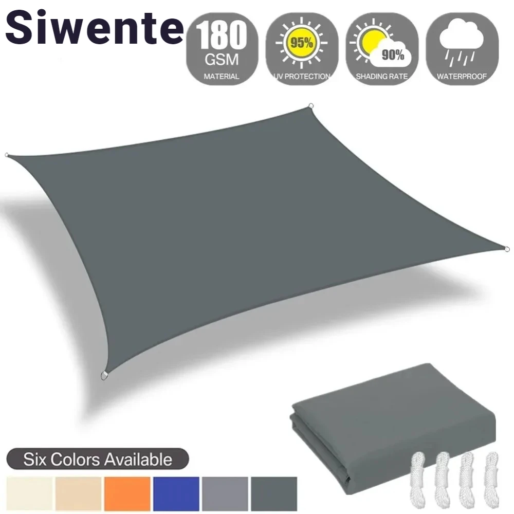 

Waterproof Rectangular Sail Canopy Sun Shelter Weather Protection UV Protection for Patio Balcony Garden Thickened Sunshade Sail